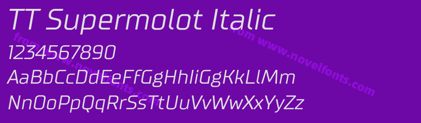 TT Supermolot ItalicPreview TT Supermolot ItalicPreview