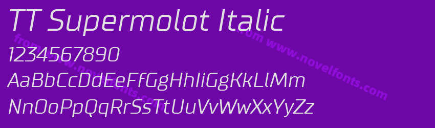 TT Supermolot ItalicPreview TT Supermolot ItalicPreview