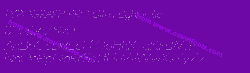TYPOGRAPH PRO Ultra Light ItalicPreview TYPOGRAPH PRO Ultra Light ItalicPreview