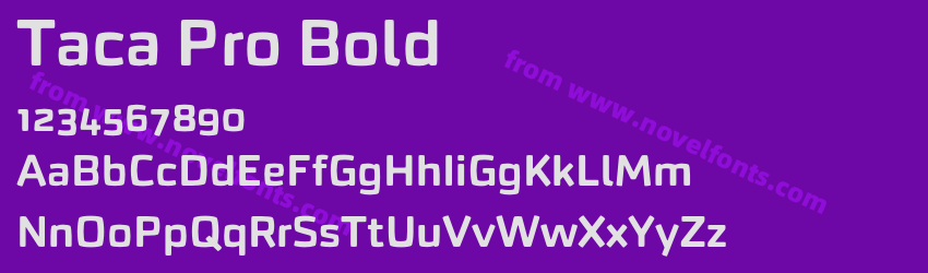 Taca Pro BoldPreview Taca Pro BoldPreview