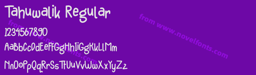 Tahuwalik RegularPreview Tahuwalik RegularPreview