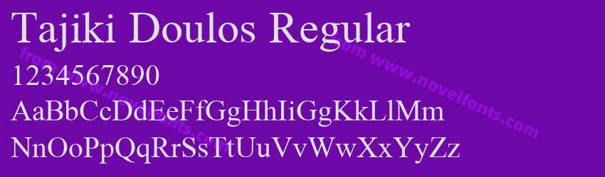 Tajiki Doulos RegularPreview Tajiki Doulos RegularPreview