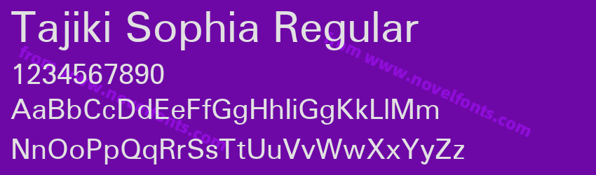 Tajiki Sophia RegularPreview Tajiki Sophia RegularPreview