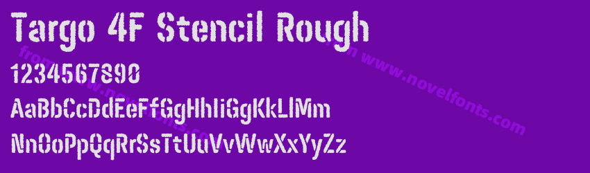 Targo 4F Stencil RoughPreview Targo 4F Stencil RoughPreview