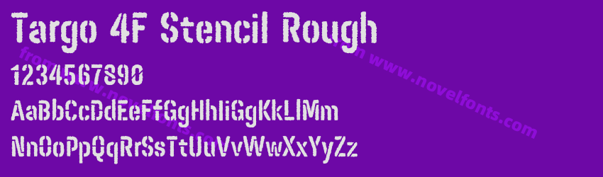 Targo 4F Stencil RoughPreview Targo 4F Stencil RoughPreview