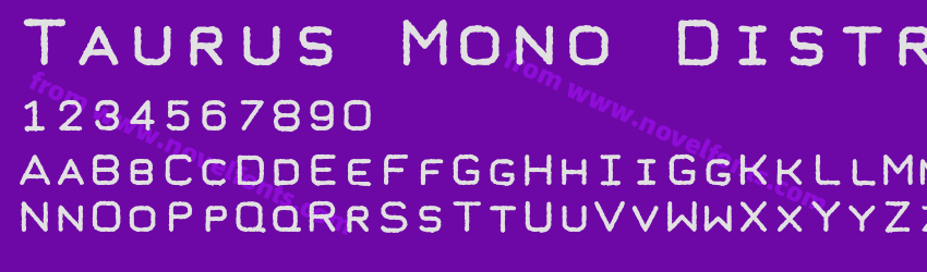 Taurus Mono Distress BoldPreview Taurus Mono Distress BoldPreview