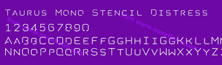 Taurus Mono Stencil DistressPreview Taurus Mono Stencil DistressPreview
