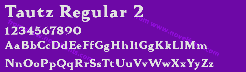 Tautz Regular 2Preview Tautz Regular 2Preview