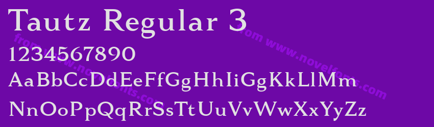 Tautz Regular 3Preview Tautz Regular 3Preview