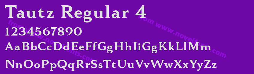 Tautz Regular 4Preview Tautz Regular 4Preview