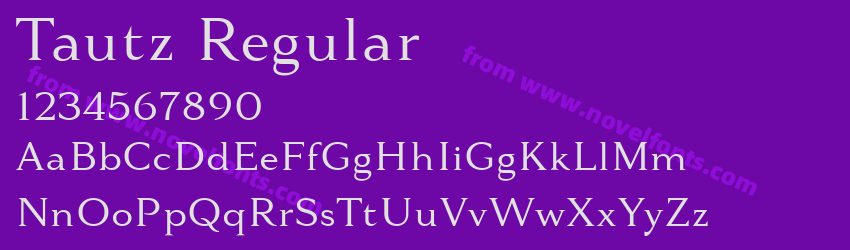 Tautz RegularPreview Tautz RegularPreview