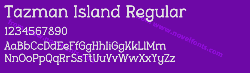 Tazman Island RegularPreview Tazman Island RegularPreview