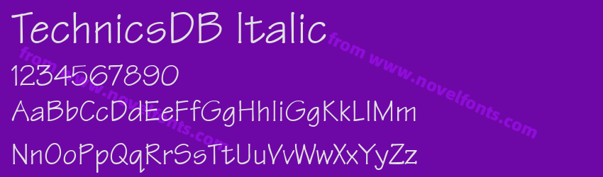 TechnicsDB ItalicPreview