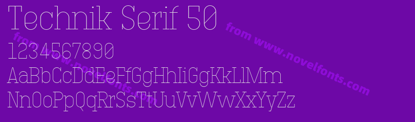 Technik Serif 50Preview Technik Serif 50Preview