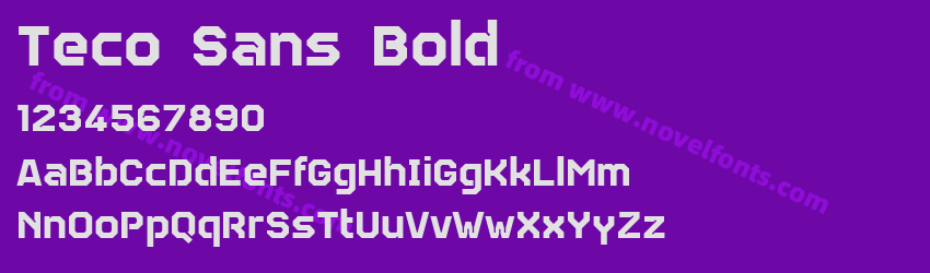 Teco Sans BoldPreview Teco Sans BoldPreview
