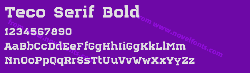 Teco Serif BoldPreview Teco Serif BoldPreview