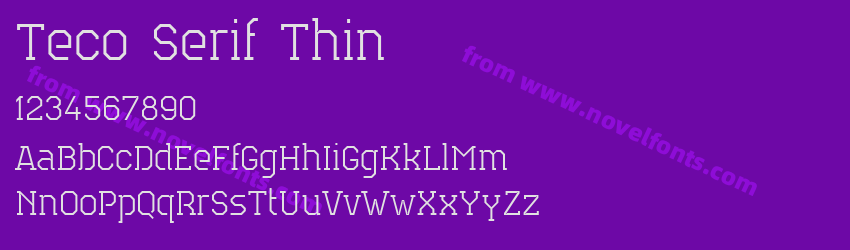 Teco Serif ThinPreview Teco Serif ThinPreview
