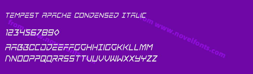 Tempest Apache Condensed ItalicPreview Tempest Apache Condensed ItalicPreview