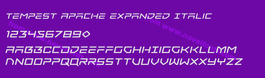 Tempest Apache Expanded ItalicPreview Tempest Apache Expanded ItalicPreview