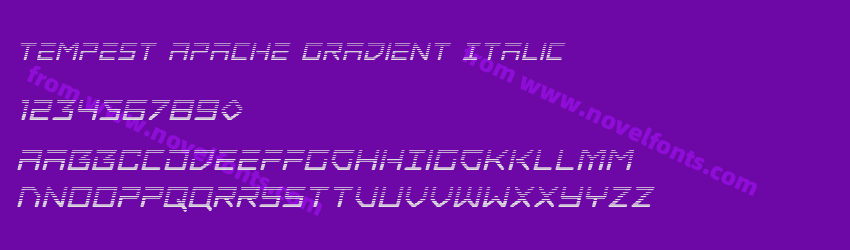 Tempest Apache Gradient ItalicPreview Tempest Apache Gradient ItalicPreview