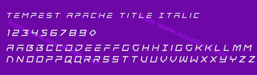 Tempest Apache Title ItalicPreview Tempest Apache Title ItalicPreview