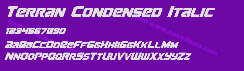 Terran Condensed ItalicPreview Terran Condensed ItalicPreview