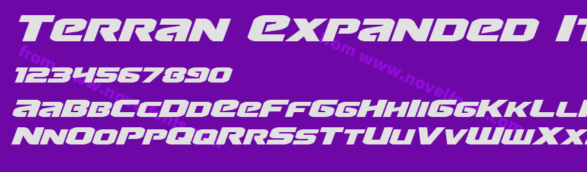 Terran Expanded ItalicPreview Terran Expanded ItalicPreview