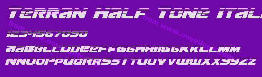 Terran Half Tone ItalicPreview Terran Half Tone ItalicPreview