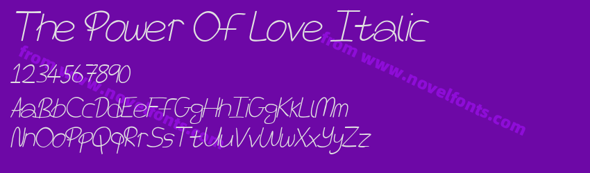 The Power Of Love ItalicPreview The Power Of Love ItalicPreview