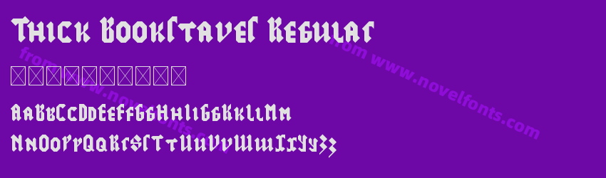 Thick Bookstaves RegularPreview Thick Bookstaves RegularPreview