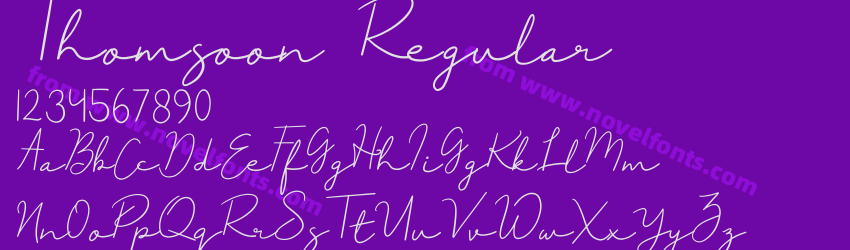 Thomsoon RegularPreview Thomsoon RegularPreview