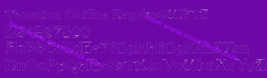 Thornton Outline RegularSWFTEPreview Thornton Outline RegularSWFTEPreview