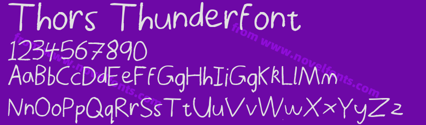 Thors ThunderfontPreview Thors ThunderfontPreview