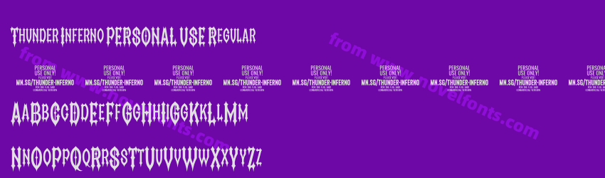 Thunder Inferno PERSONAL USE RegularPreview Thunder Inferno PERSONAL USE RegularPreview