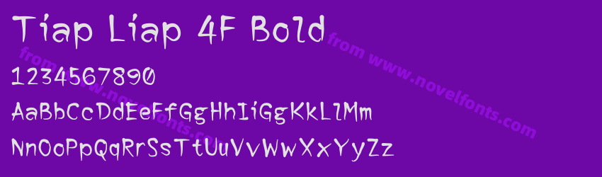 Tiap Liap 4F BoldPreview Tiap Liap 4F BoldPreview