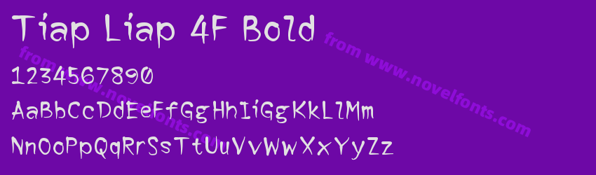 Tiap Liap 4F BoldPreview Tiap Liap 4F BoldPreview