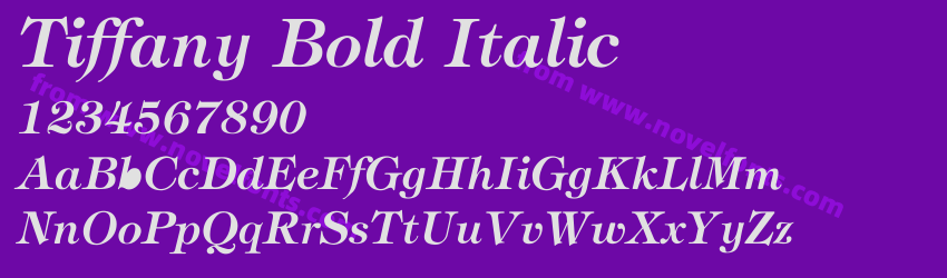 Tiffany Bold ItalicPreview Tiffany Bold ItalicPreview