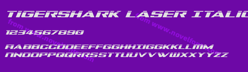 Tigershark Laser ItalicPreview Tigershark Laser ItalicPreview