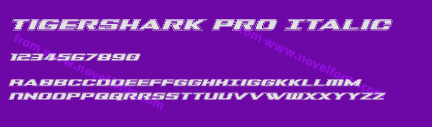 Tigershark Pro ItalicPreview Tigershark Pro ItalicPreview