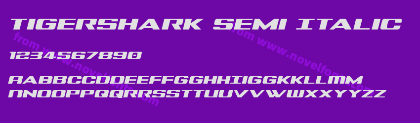 Tigershark Semi ItalicPreview Tigershark Semi ItalicPreview