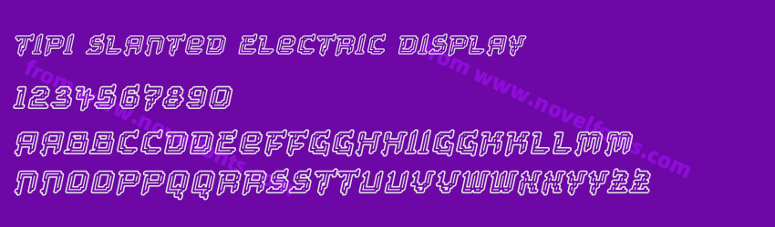 Tipi Slanted Electric DisplayPreview Tipi Slanted Electric DisplayPreview