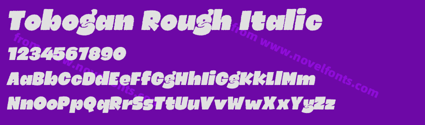 Tobogan Rough ItalicPreview Tobogan Rough ItalicPreview