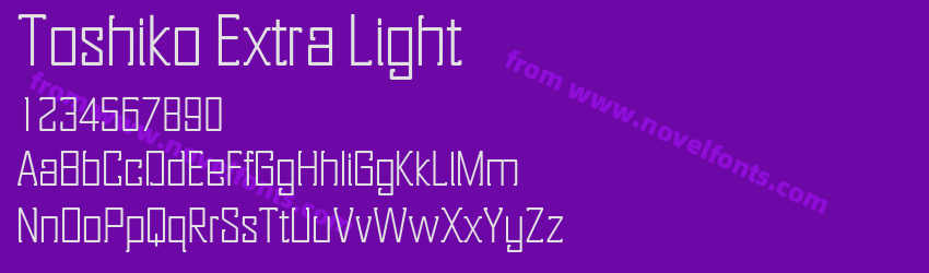 Toshiko Extra LightPreview Toshiko Extra LightPreview