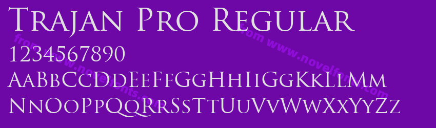 Trajan Pro RegularPreview Trajan Pro RegularPreview