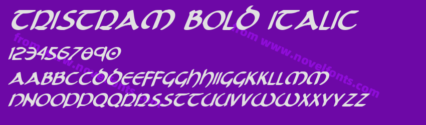 Tristram Bold ItalicPreview Tristram Bold ItalicPreview