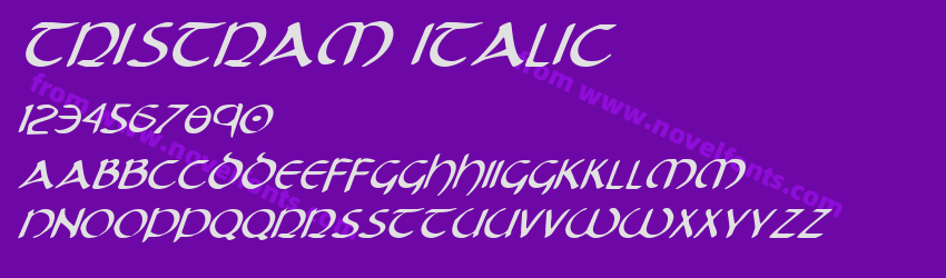 Tristram ItalicPreview Tristram ItalicPreview