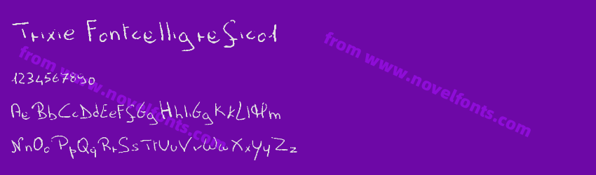 Trixie Fontcalligrafico1Preview Trixie Fontcalligrafico1Preview