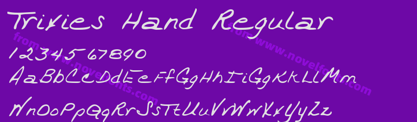 Trixies Hand RegularPreview Trixies Hand RegularPreview