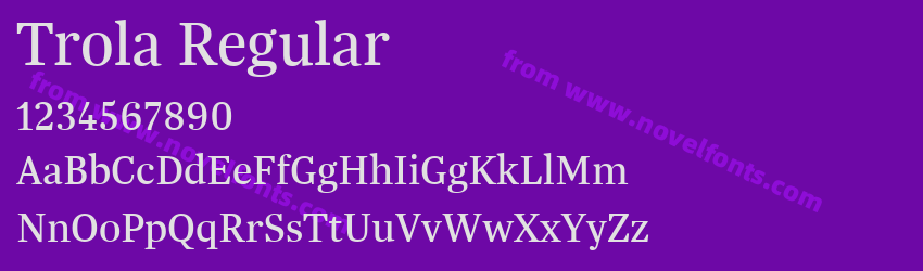 Trola RegularPreview Trola RegularPreview