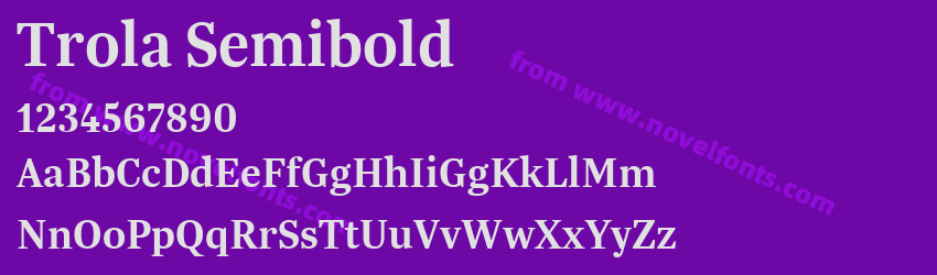 Trola SemiboldPreview Trola SemiboldPreview
